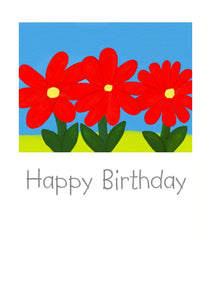 Happy Birthday greeting card with nice and bright happy image.