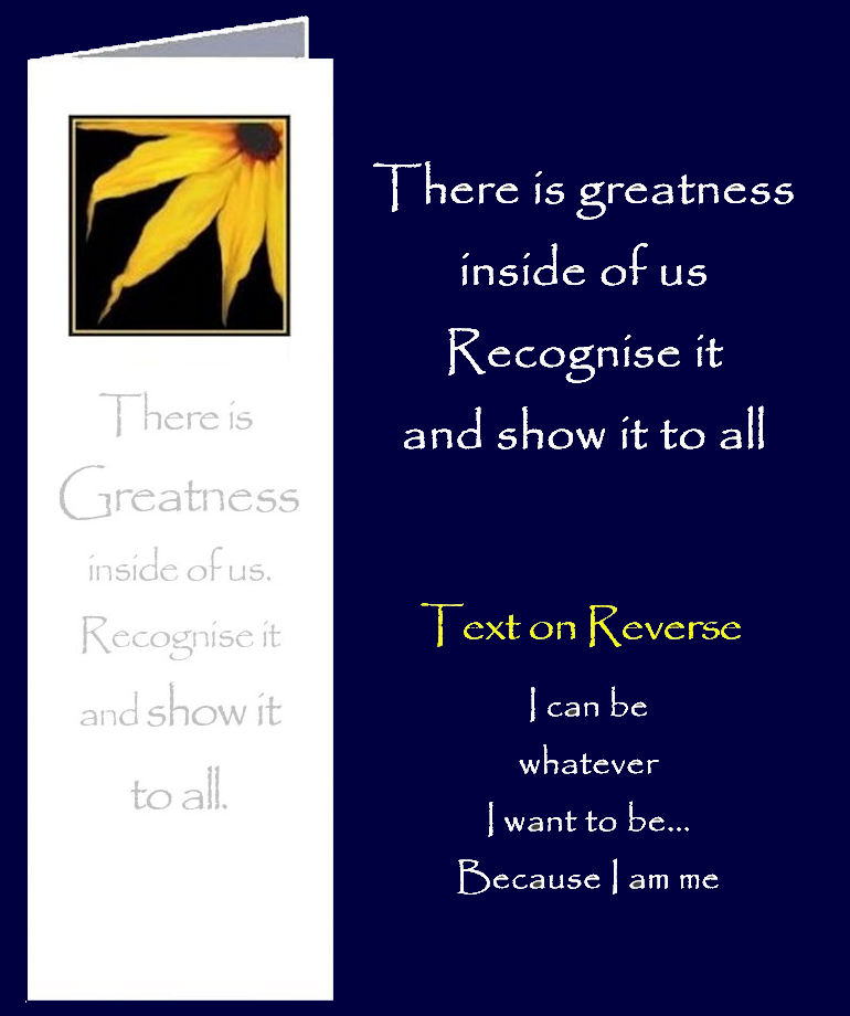 Inspirational quote about recognising greatness within.  Taken from the little book of wisdom Be Great Be You by Peter Karsten.