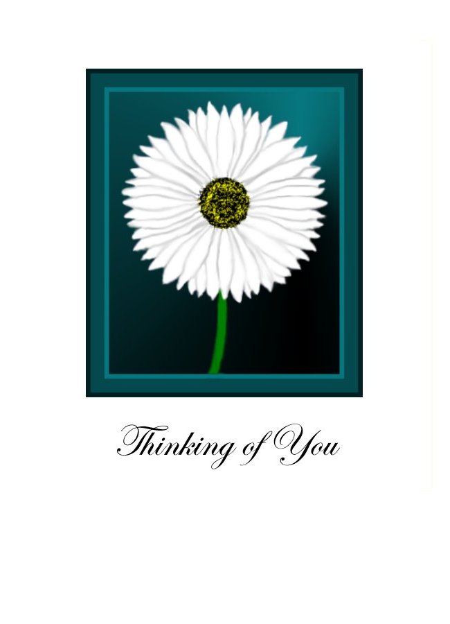 Thinking of You - Daisy greeting card