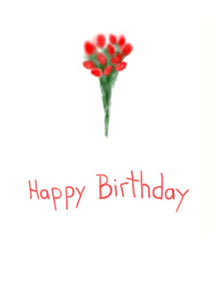 A Bunch of Flowers on this simply sweet birthday card.  Wholesale Greeting Cards in New Zealand