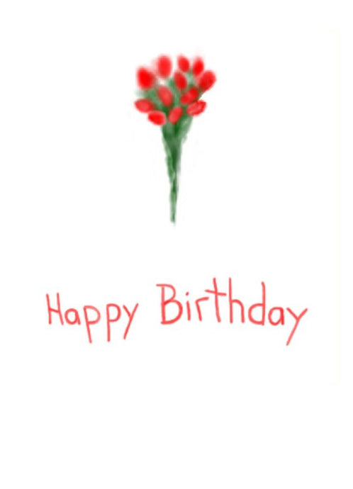 A Bunch of Flowers on this simply sweet birthday card.  Wholesale Greeting Cards in New Zealand
