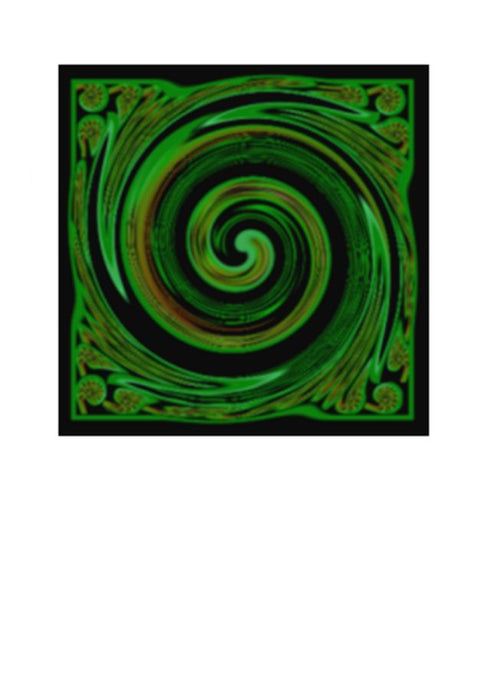 Wholesale Greeting Cards. Art Card Koru Symbol by New Zealand Artist Peter Karsten. This contemporary artwork of the Koru symbolises New Life, New Beginnings, Growth, Peace and Harmony.