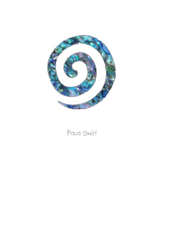 Art Cards. Paua swirl by NZ Artist Peter Karsten.