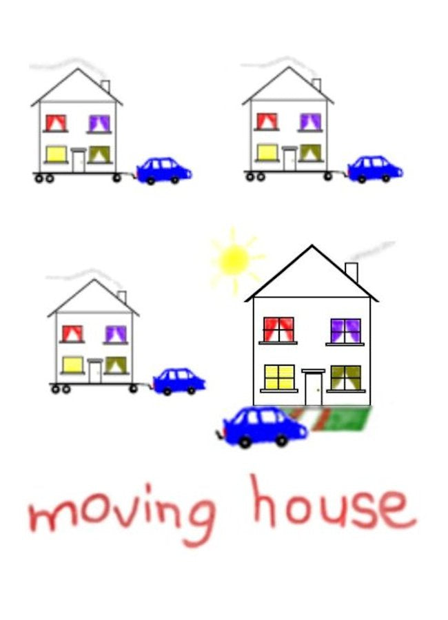 New Home and Moving House Greeting Card by NZ Artist Peter Karsten.