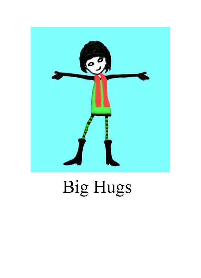 A lovely best selling greeting card by Peter Karsten that offers Big Hugs. Sweet.