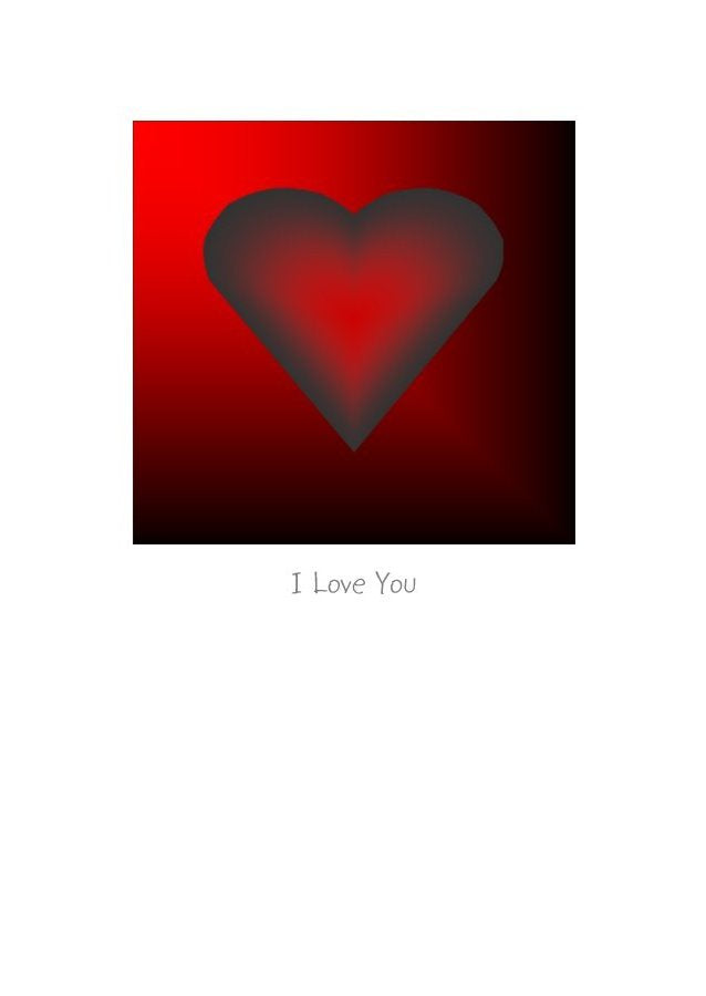 Love Heart 101 by Peter Karsten - I love You on a greeting card for Valentines Day and every other day of the year.